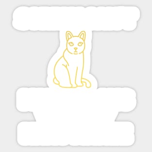 Sorry I cant I Have Plans With My Khao Manee - Gift For Khao Manee Cat Breed Owners Sticker